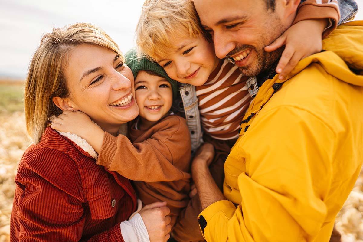 día del abrazo en familia