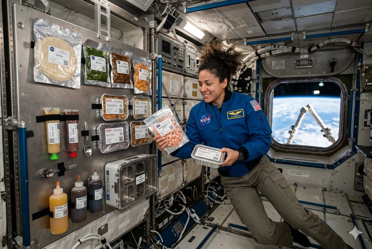 comer como astronautas